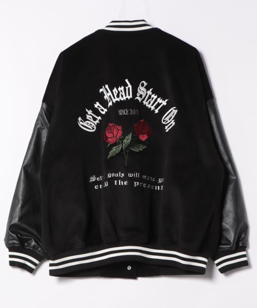 「EVRIS」 スタジャン FREE レッド レディース_画像2