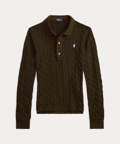 Polo by Ralph Lauren ケーブルニットポロシャツ Mサイズ ケーブルニット ポロシャツ | ポロ ラルフ ローレン(POLO RALPH LAUREN
