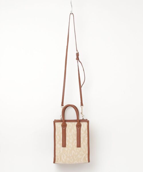 「LE VERNIS」 レオパード2WAYバッグ - ブラウン レディース_画像2