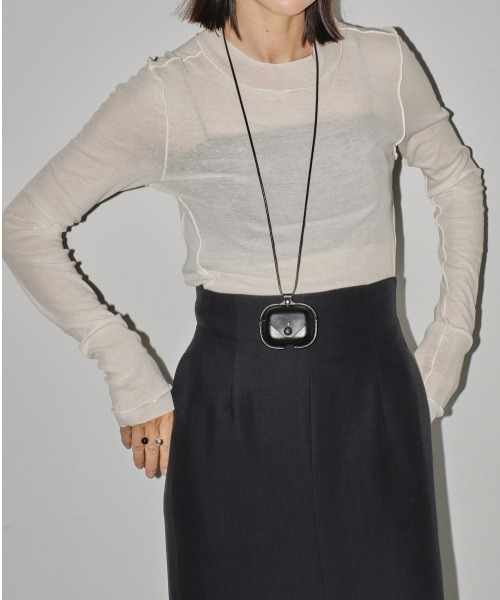 「TODAYFUL」 長袖カットソー FREE グレー レディース_画像2