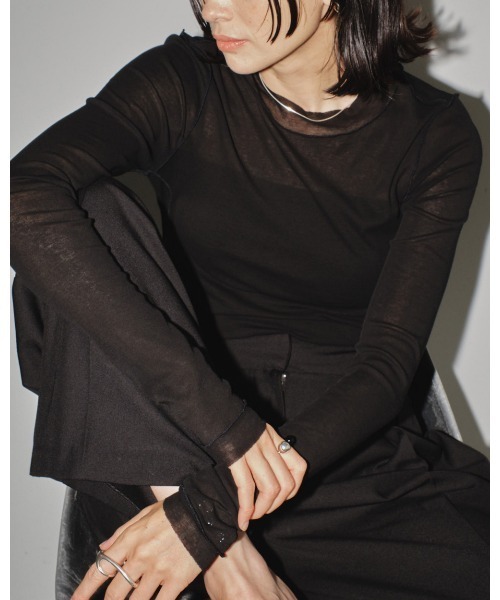 「TODAYFUL」 長袖カットソー FREE グレー レディース_画像9