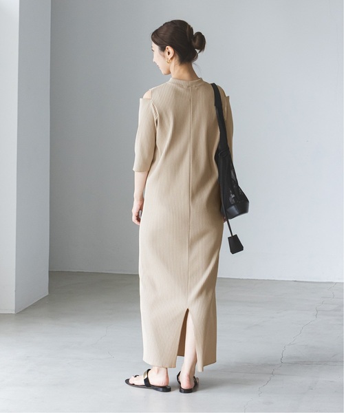 「NOBLE」 7分袖ワンピース FREE ベージュ レディース_画像8