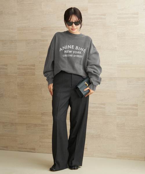 ANINE BING スウェット とジャーナルスタンダードツイード２点 ANINE BING/アニン ビン】LEOPARD SWEAT（スウェット）｜Deuxieme