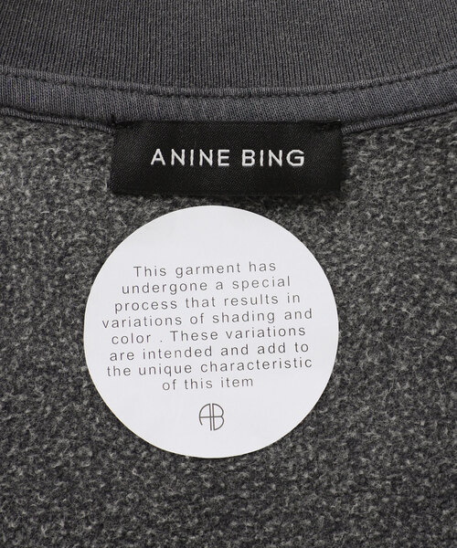 ANINE BING トレーナー　plage ap studio 取り扱い ANINE BING / アニービン JAY SWEATSHIRT BING スウェット（スウェット