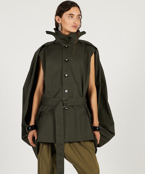 コート アウター ドレープコート / Balloon Shaped Sleeveless Coat レディース_1