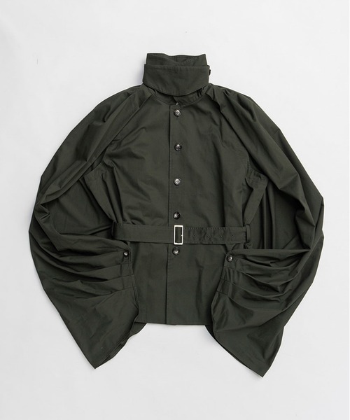 コート アウター ドレープコート / Balloon Shaped Sleeveless Coat レディース_20