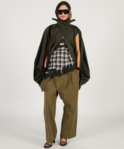 コート アウター ドレープコート / Balloon Shaped Sleeveless Coat レディース_5