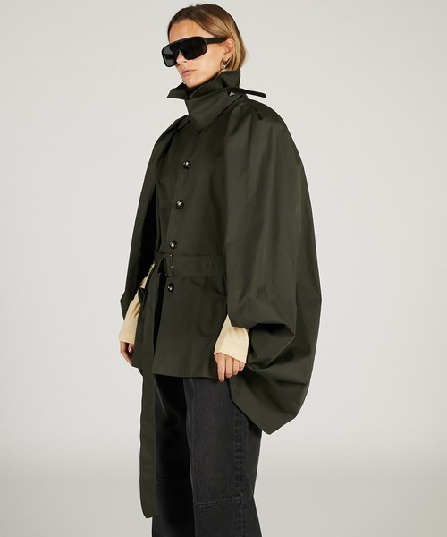 コート アウター ドレープコート / Balloon Shaped Sleeveless Coat レディース_11