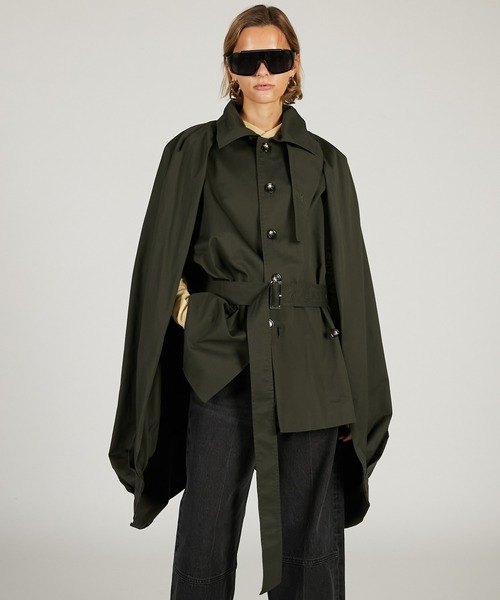 コート アウター ドレープコート / Balloon Shaped Sleeveless Coat レディース_10