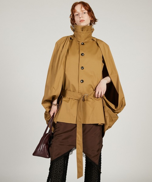 コート アウター ドレープコート / Balloon Shaped Sleeveless Coat レディース_15
