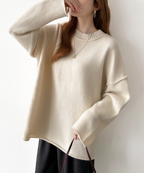 COCOMOMO ニット セーター ドロップショルダーニット オーバーサイズ