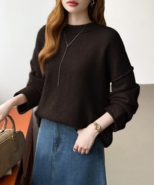 COCOMOMO ニット セーター ドロップショルダーニット オーバーサイズ