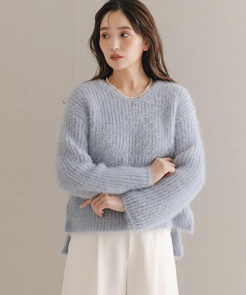 ニット セーター シャギーVネックニット レディース : ZOZOTOWN Yahoo