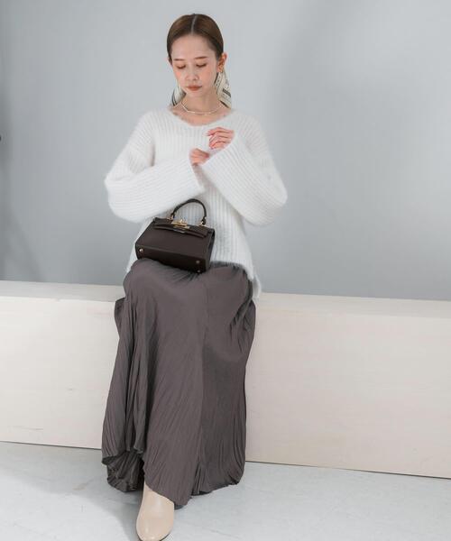 ニット セーター シャギーVネックニット レディース : ZOZOTOWN Yahoo