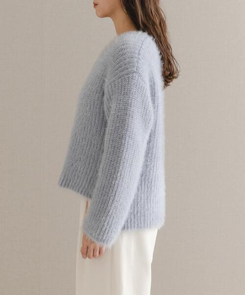 ニット セーター シャギーVネックニット レディース : ZOZOTOWN Yahoo