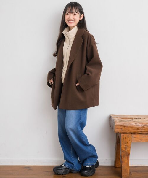 「RETRO GIRL」 テーラードジャケット FREE アイボリー レディース_画像4