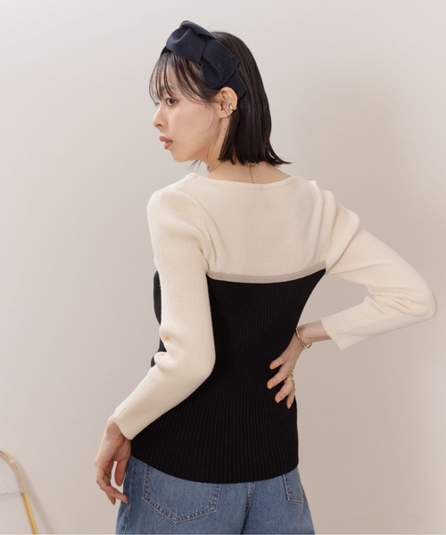 「Eimee Law」 長袖ニット 38 ベージュ レディース_画像6