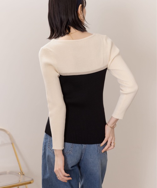 「Eimee Law」 長袖ニット 38 ベージュ レディース_画像8