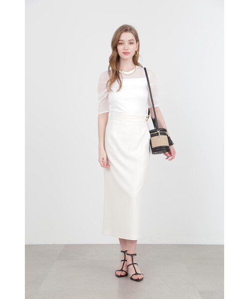 「PINKY&DIANNE」 タイトスカート 36 イエロー レディース_画像8