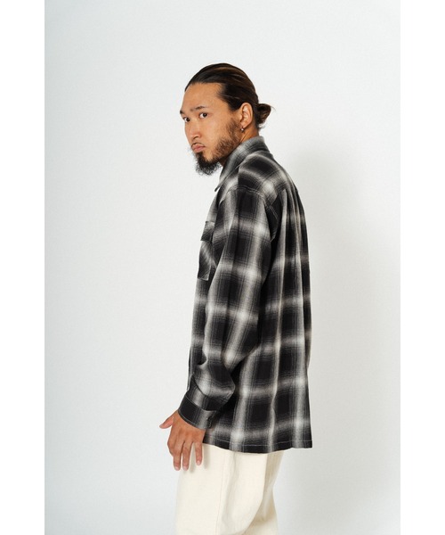 「BIG MIKE」 長袖シャツ MEDIUM ミント メンズ_画像5