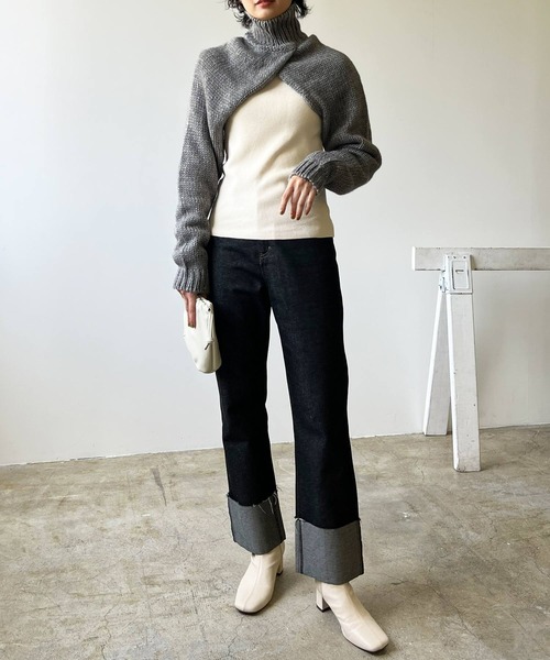 「LIAN」 長袖ニット FREE アイボリー レディース_画像9