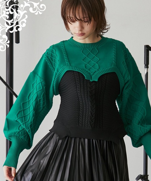 seesew ニット SeeSew ニット セーター CRASH GIRL KNIT PULLOVER/クラッシュガール