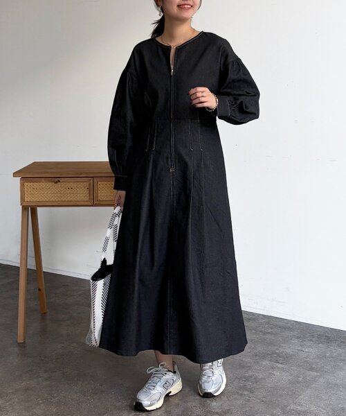 Chez toi（シェトワ） ワンピース デニム切替ワンピース : ZOZOTOWN