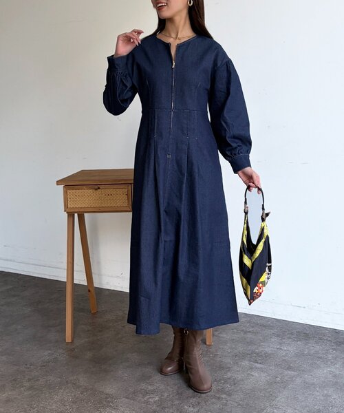 【希少】DIESEL デニムジャケット ワンピース 切り替え Chez toi（シェトワ） ワンピース デニム切替ワンピース : ZOZOTOWN