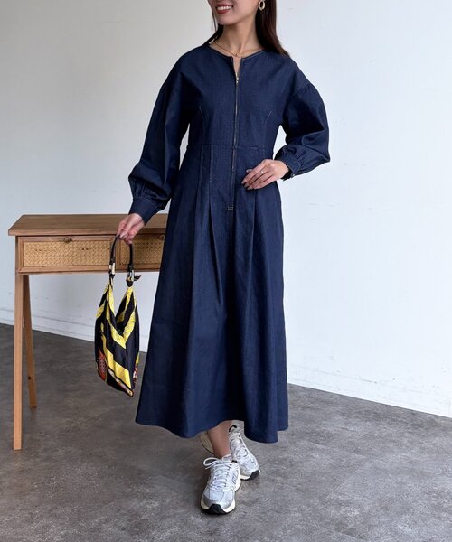 Chez toi（シェトワ） ワンピース デニム切替ワンピース : ZOZOTOWN