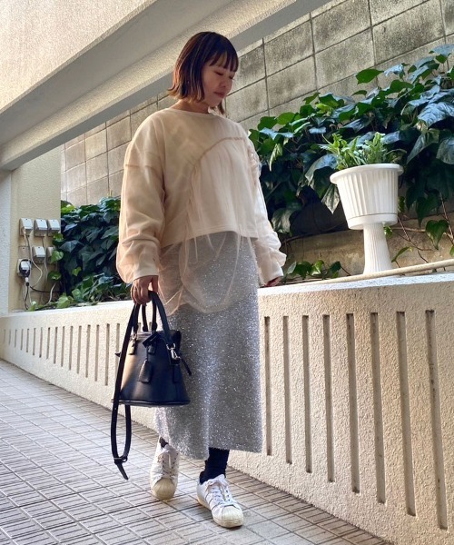 「DONOBAN」 長袖カットソー F ブラック レディース_画像3