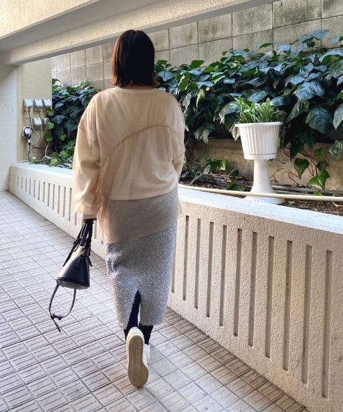 「DONOBAN」 長袖カットソー F ブラック レディース_画像4