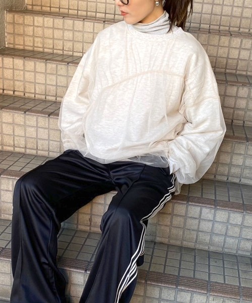 「DONOBAN」 長袖カットソー F ブラック レディース_画像8