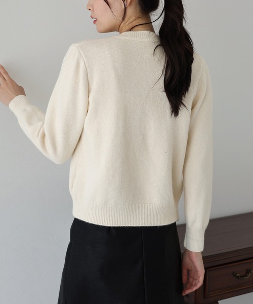 「BLUEEAST」 カーディガン MEDIUM グレー レディース_画像7