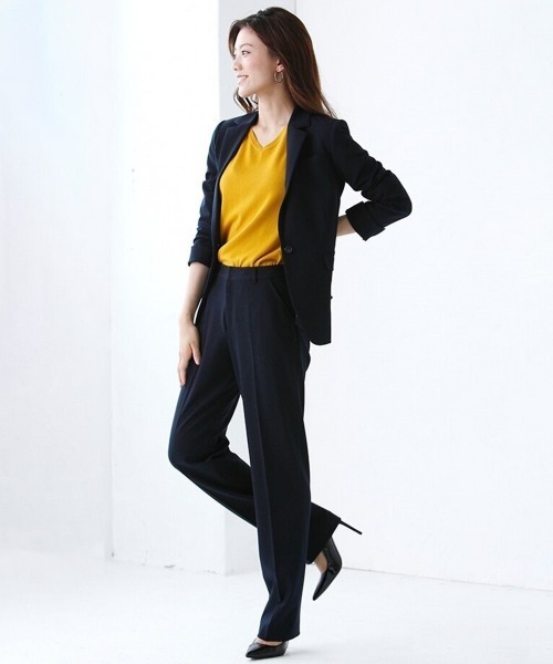 「7days Life Styling」 パンツスーツ L チャコールグレー レディース_画像8