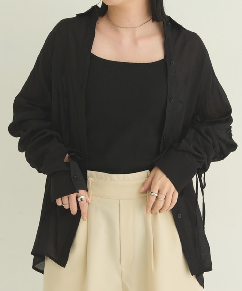 「Aunt Marie's」 長袖シャツ FREE ブルー レディース_画像5