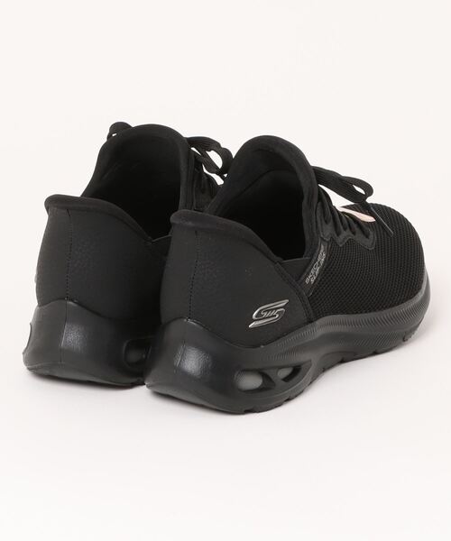 「SKECHERS」 ローカットスニーカー 24.0cm ブラック レディース_画像2