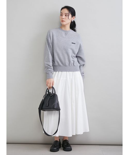 ミラオーウェン 24AW エルモ トレーナー スウェット F グレー Mila Owen - ミラオーウェン 24AW エルモ トレーナー スウェット F