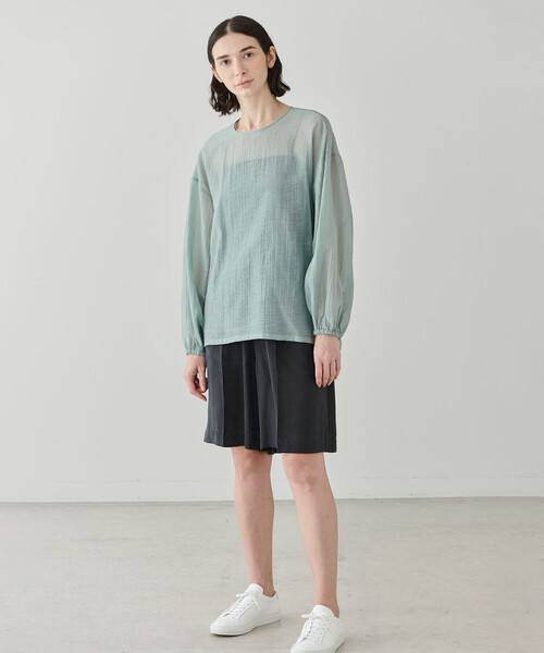 「LE GLAZIK」 長袖シャツ 36 グリーン系その他 レディース_画像5