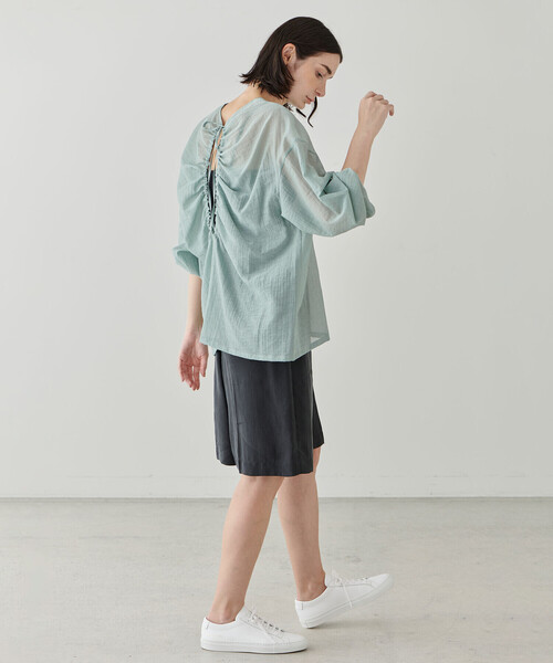 「LE GLAZIK」 長袖シャツ 36 グリーン系その他 レディース_画像6