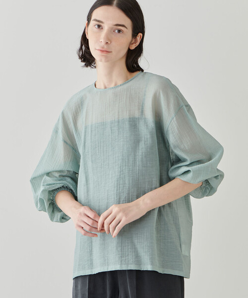 「LE GLAZIK」 長袖シャツ 36 グリーン系その他 レディース_画像7