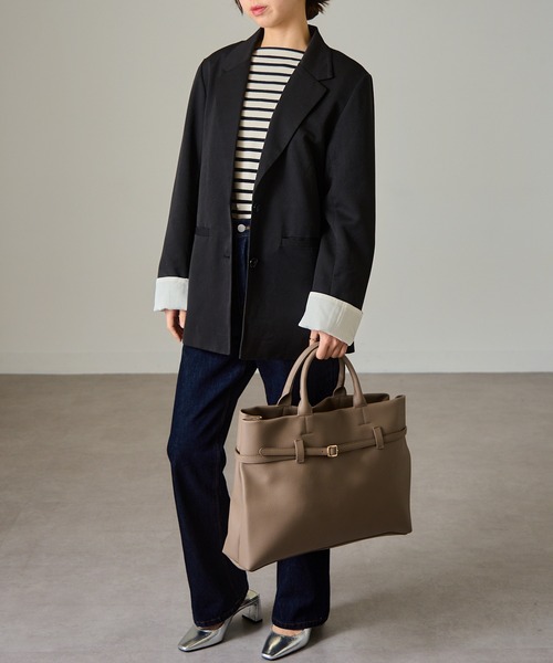 「MAISON BREEZE」 ハンドバッグ FREE ダークブラウン レディース_画像7