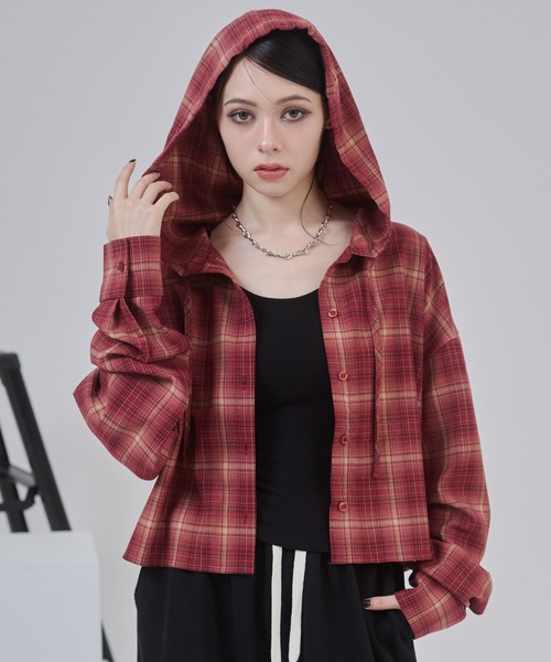 「ENVYM」 長袖ブラウス FREE ブラウン レディース_画像5