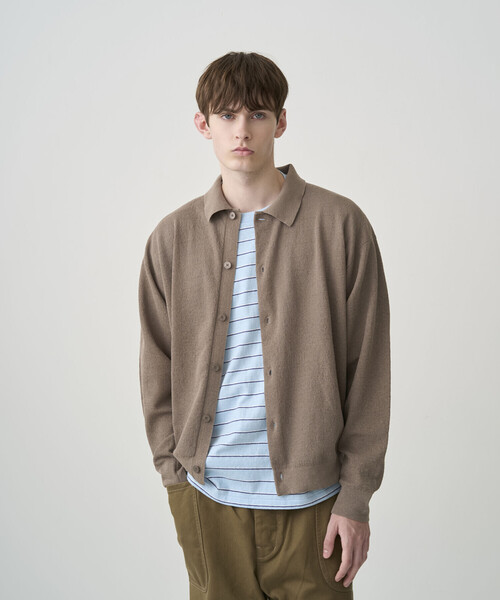 ORCIVAL（オーシバル） カーディガン | ハーフミラノニット 衿付き