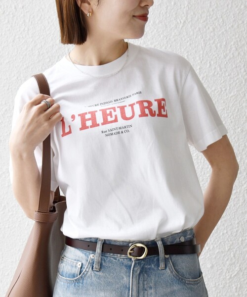 SHIPS any tシャツ TRICOMER:「洗濯機可能」フレンチ ロゴ プリント