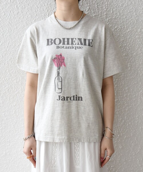 SHIPS any tシャツ TRICOMER:「洗濯機可能」フレンチ ロゴ プリント
