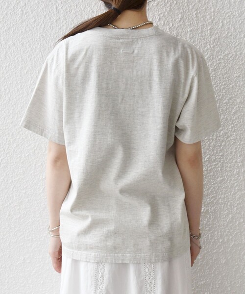 SHIPS any tシャツ TRICOMER:「洗濯機可能」フレンチ ロゴ プリント