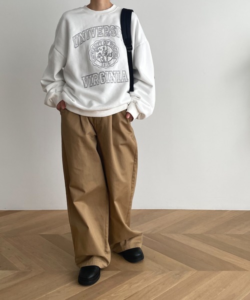 「CANAL JEAN」 スウェットカットソー ONE SIZE ブラウン レディース_画像4