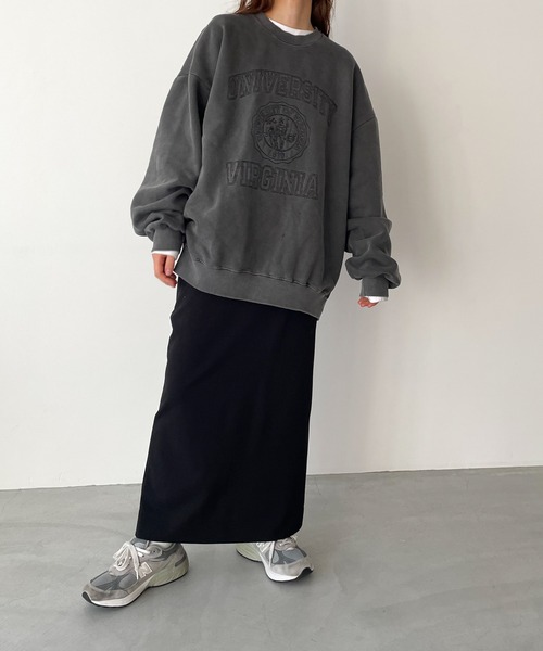 「CANAL JEAN」 スウェットカットソー ONE SIZE ブラウン レディース_画像7