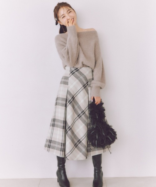 SNIDEL（スナイデル） フレアスカート 0 レッド レディース : ZOZOTOWN