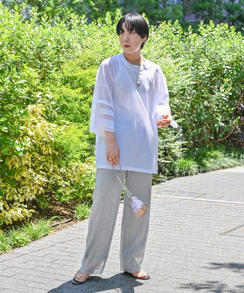 「CITYSHOP」 長袖チュニック - ホワイト レディース_画像8